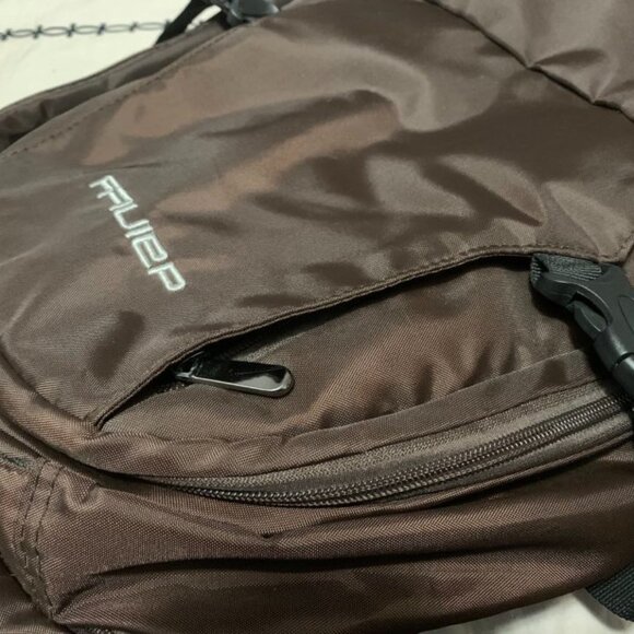 NWOT New Brandname: DAINTY Bookbag Backpack Diaper Bag Chocolate Brown - Picture 8 of 10